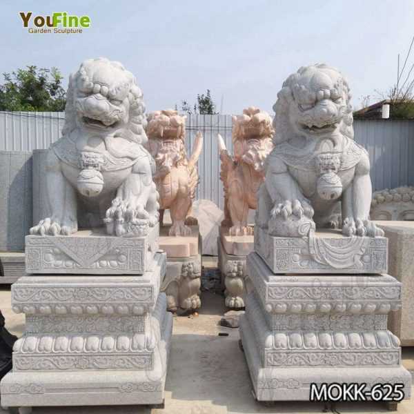 High Quality Outdoor Stone Foo Dog Statues Sale MOKK-625