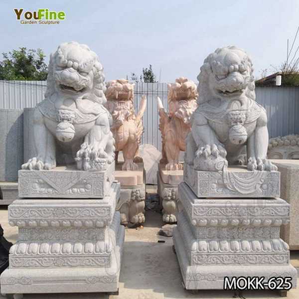 Outdoor Stone Foo Dog Statues Sale