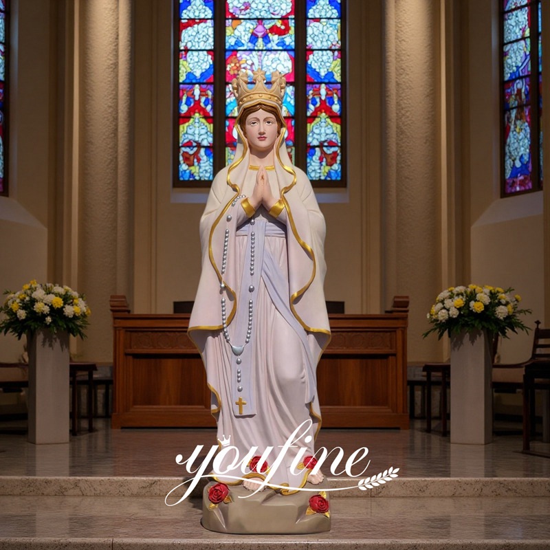 PAINTED virgin mary statue for sale