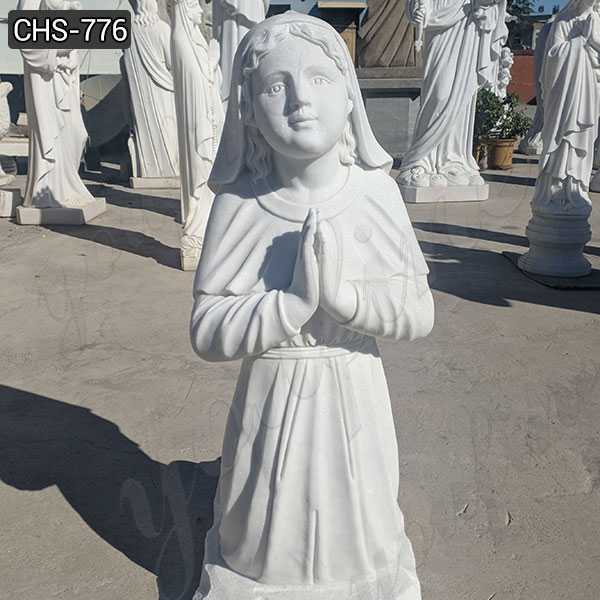 Hand Carved Saint. Bernadette Marble Statue for Sale CHS-776