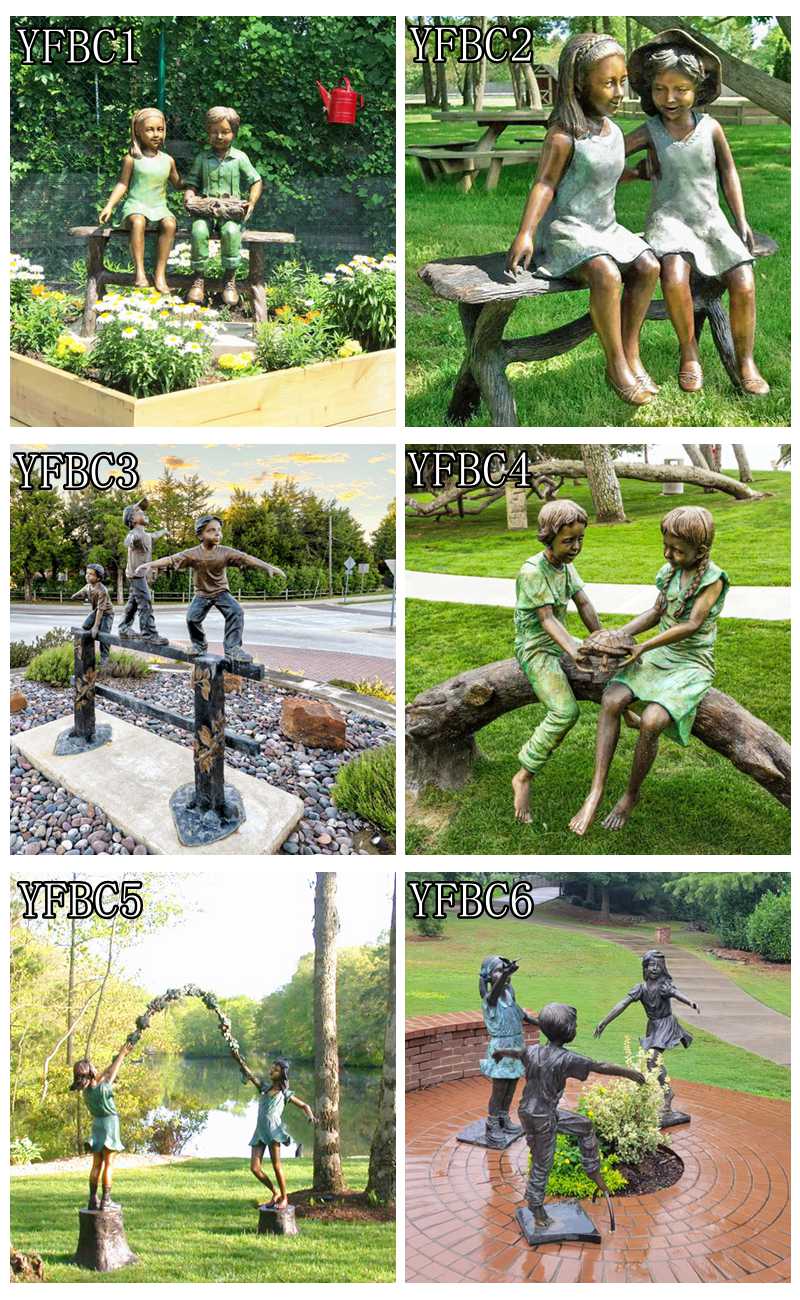 bronze children