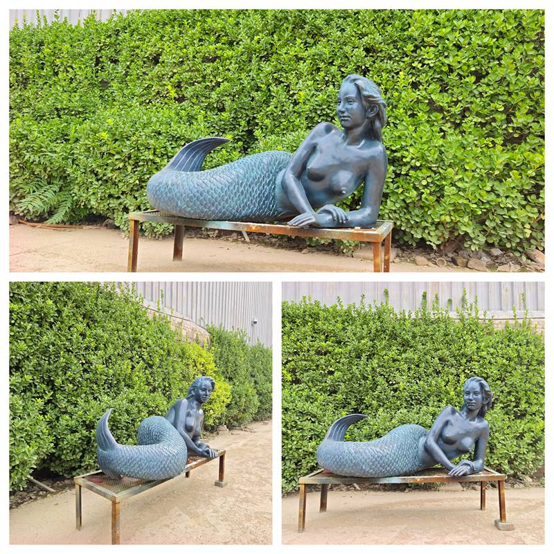outdoor bronze high quality Mermaid Statue 