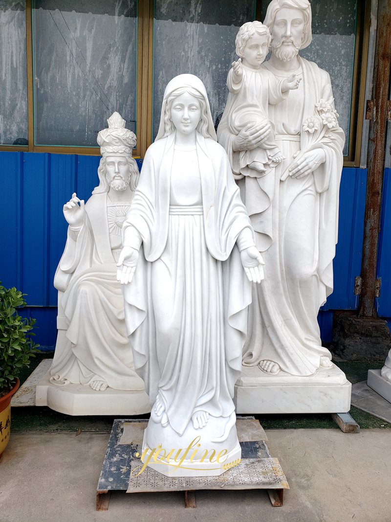marble sculpture of Virgin Mary