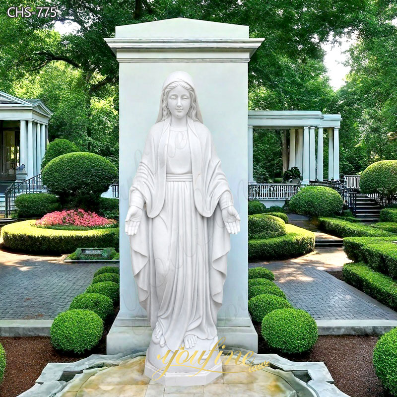marble sculpture of the Virgin Mary