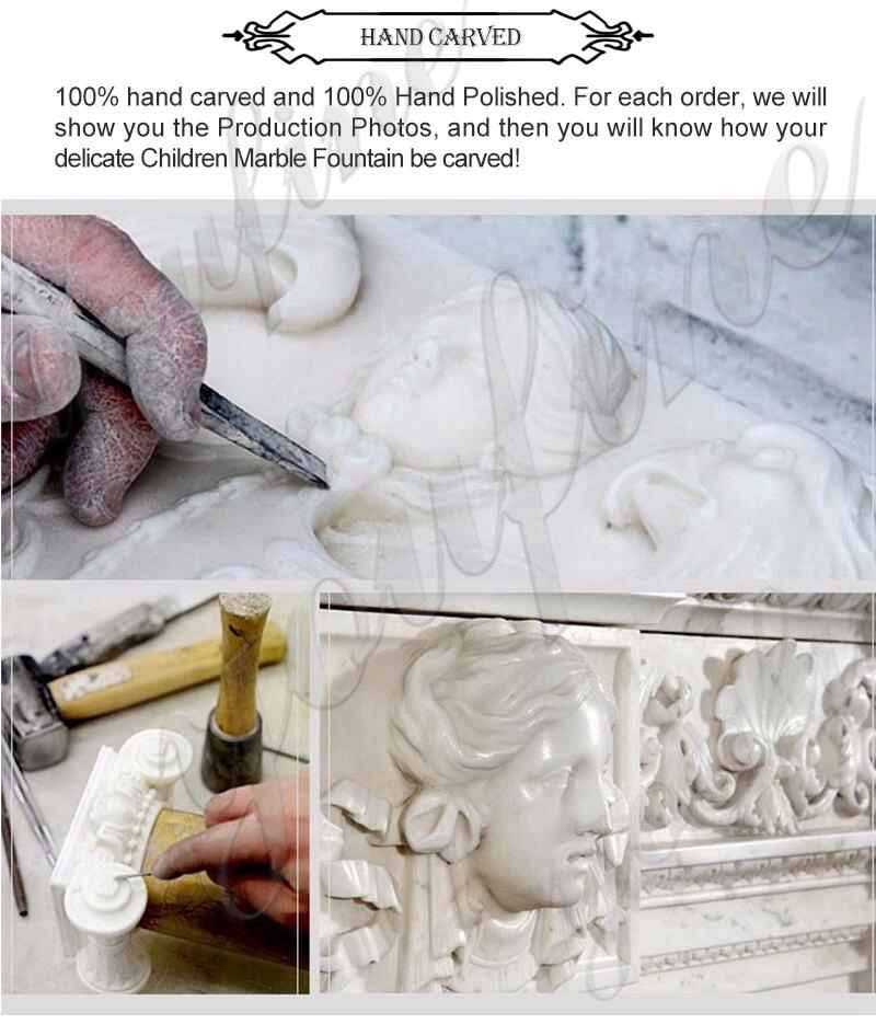 process of Poseidon marble Statue