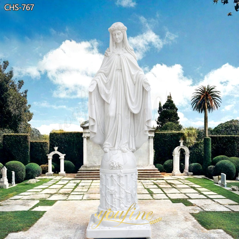 stone virgin mary statue