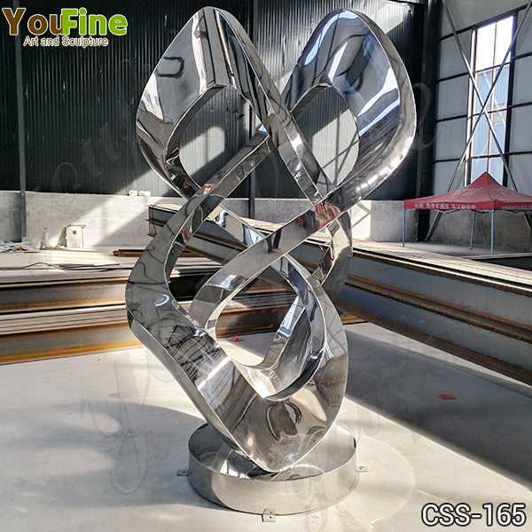 Abstract Metal Lawn Sculpture