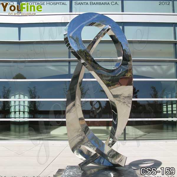 Abstract Yin and Yang Stainless Steel Sculpture Supplier