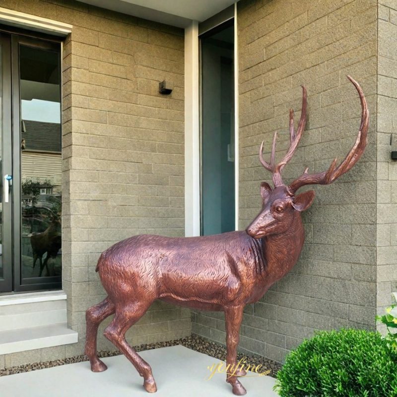 Bronze Large Reindeer Statue factory supplier
