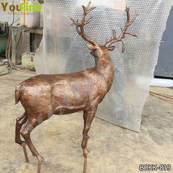 Bronze Reindeer Statue for Sale