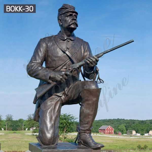 Bronze Statue Monument Soldier Gettysburg Replica Military Sculpture