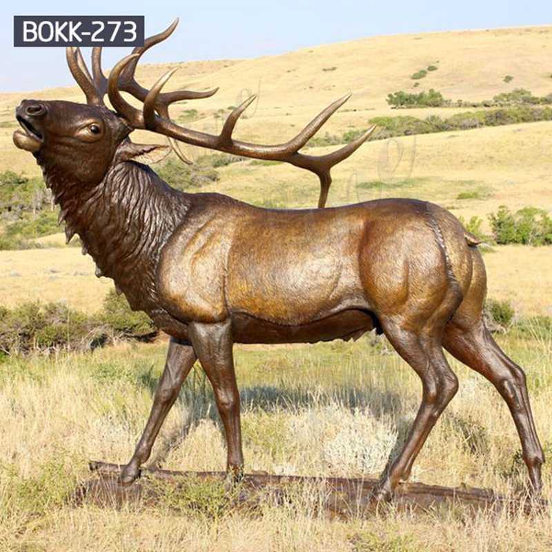 Buy Life Size Bronze Elk Garden Statue