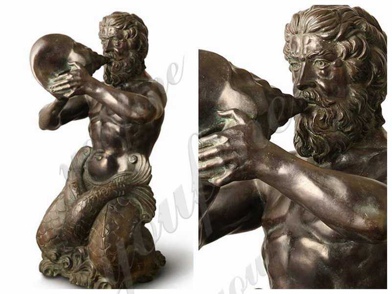 Classic Greek Life Size Triton Bronze Statue Replica for Sale BOKK-811