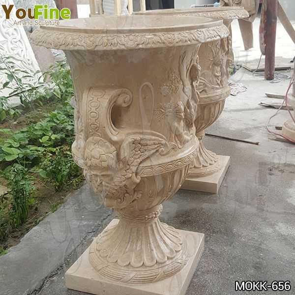 Commercial Yellow Marble Planters and Pots