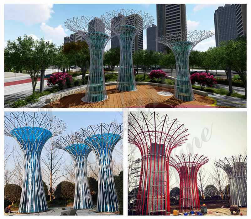 Contemporary Abstract Stainless Steel Sculpture Supplier