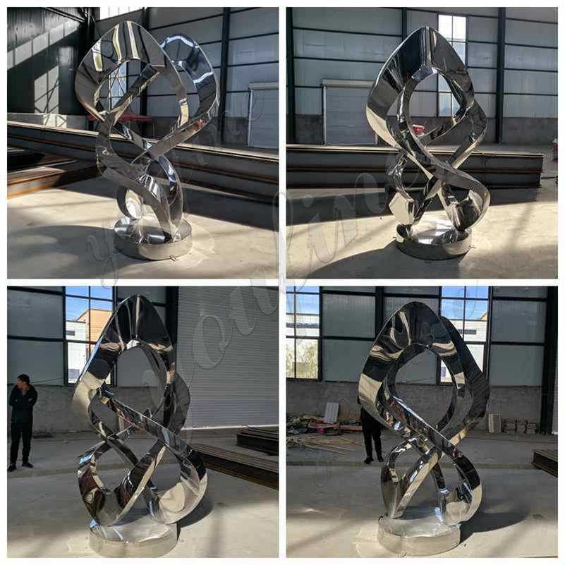 Contemporary Outdoor Abstract Metal Lawn Sculpture Supplier