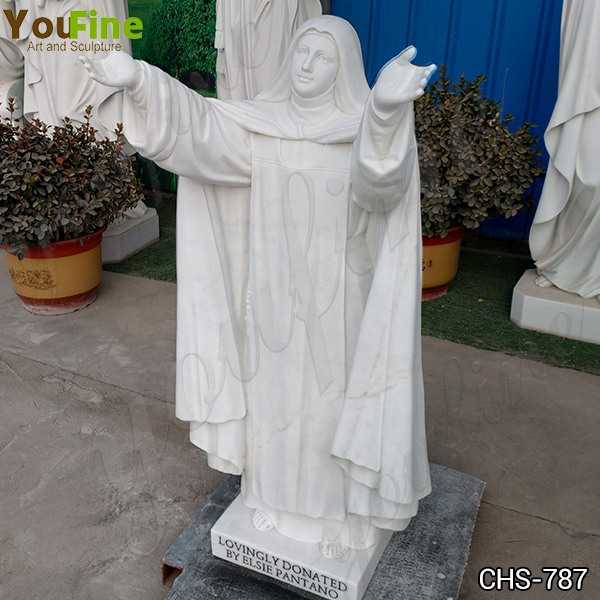 Custom Made Life Size Saint Sister Marble Statue Catholic for Sale