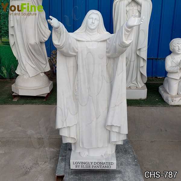 Custom Made Life Size Saint Sister Marble Statue Catholic for Sale CHS-787