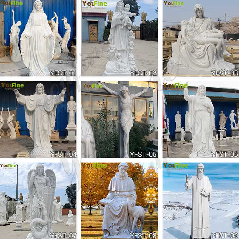 Custom made religious marble statue for sale