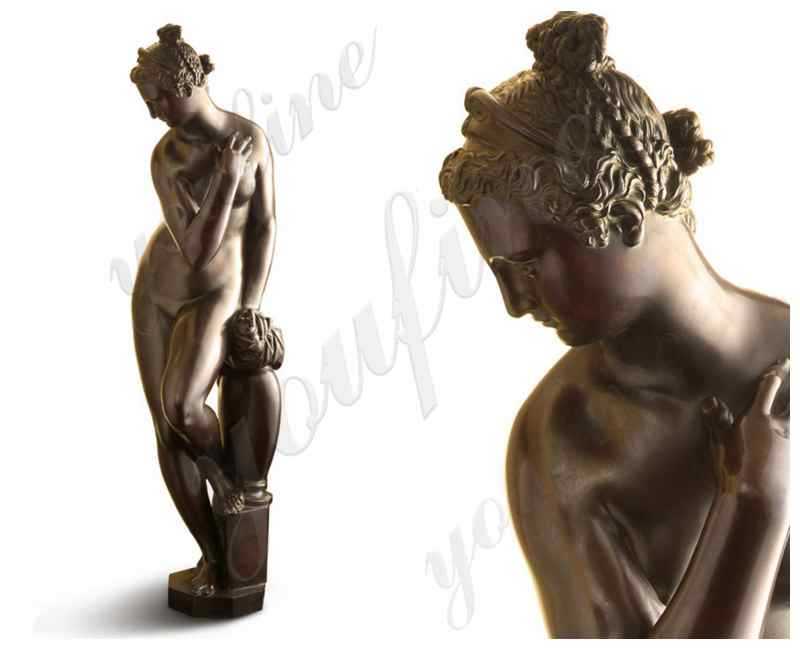 Famous Bronze Venus of the Grotticella by Giambologna Statue details