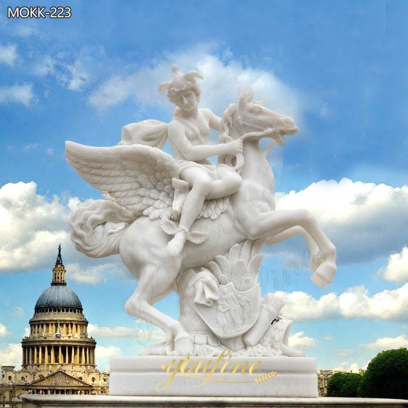 Famous Marble Mercury riding Pegasus