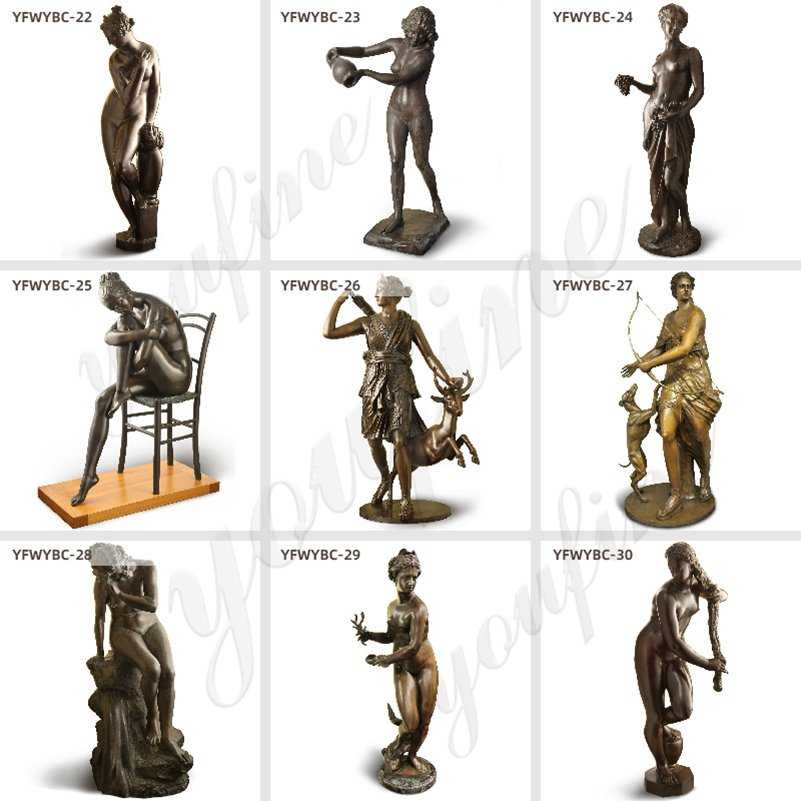 Famous bronze figure statues for sales