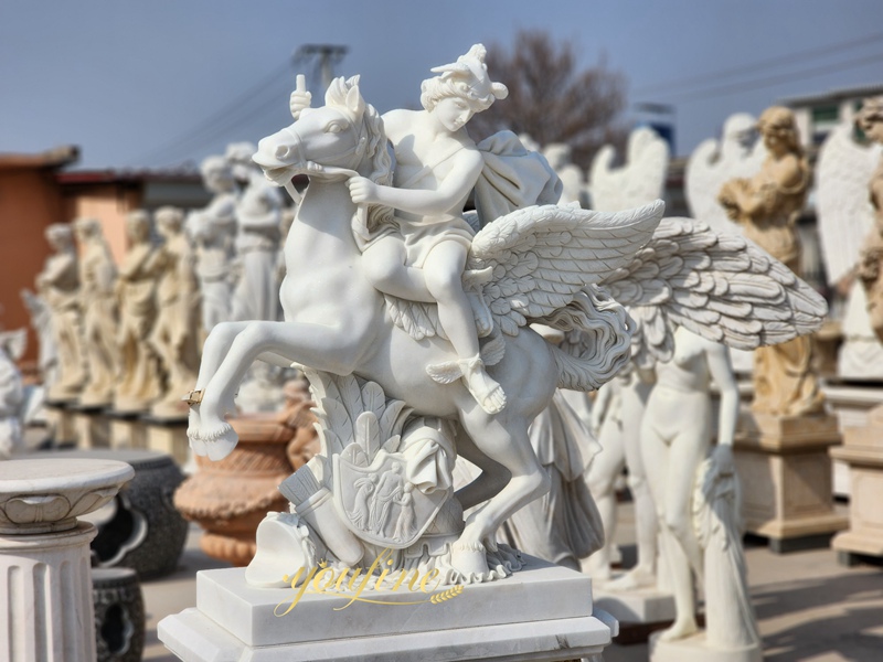 white Marble Mercury riding Pegasus for sale