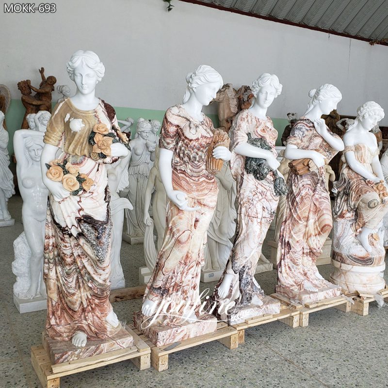Four Seasons Hellenistic Goddess Sculptures