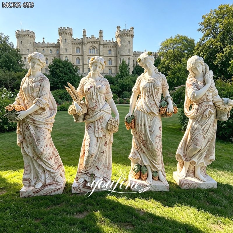 Four Seasons Statues Set -