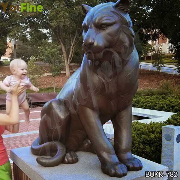 Outdoor Bronze Life-size Tiger Statue Garden Decor Factory