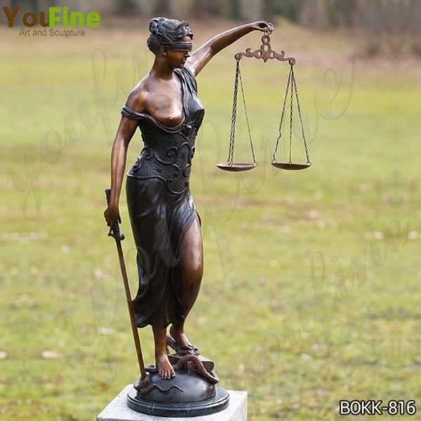 Greek the Goddess of Justice Themis Bronze Sculpture for Sale