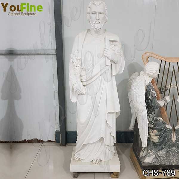 Hand Carved Catholic Marble Statue of St Joseph Factory Supply CHS-789