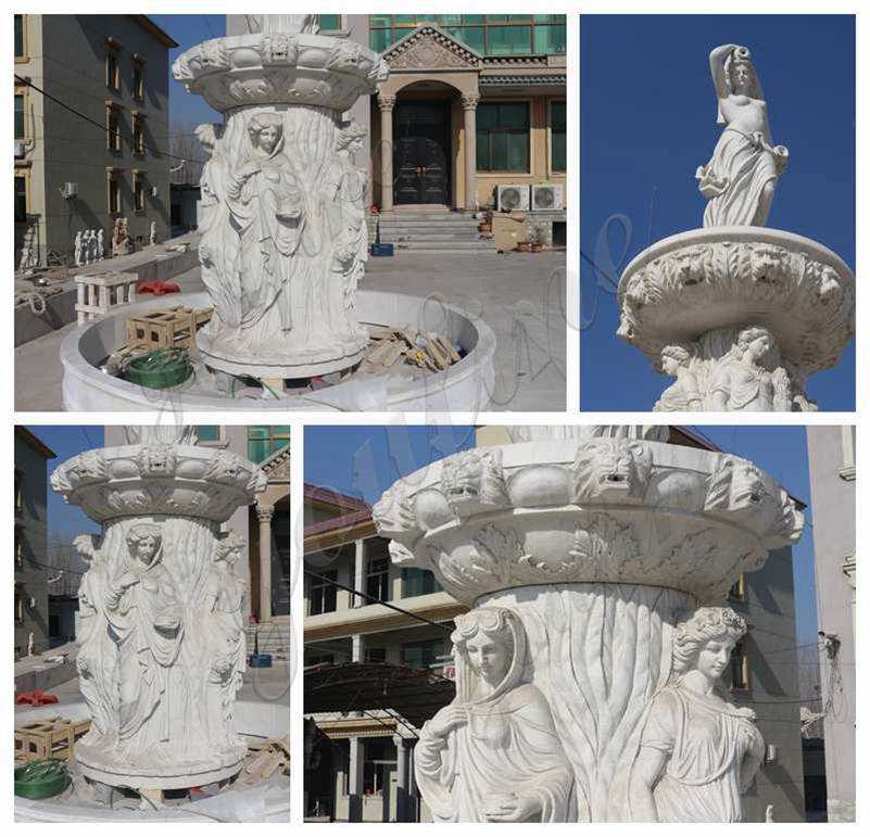 Large Marble Statuary Fountain Factory Supply