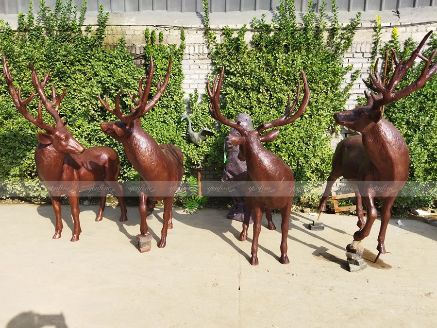 Large Reindeer Statue factory art