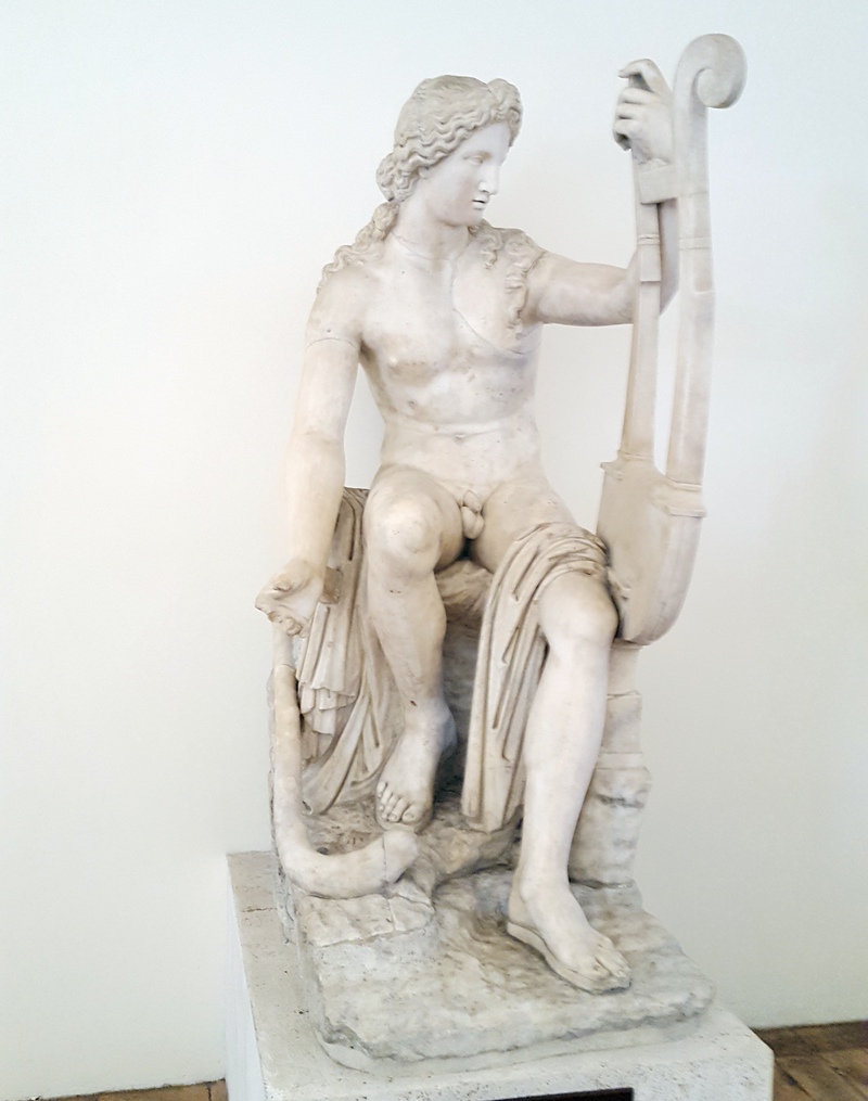 Life Size Apollo with Lyre Statue