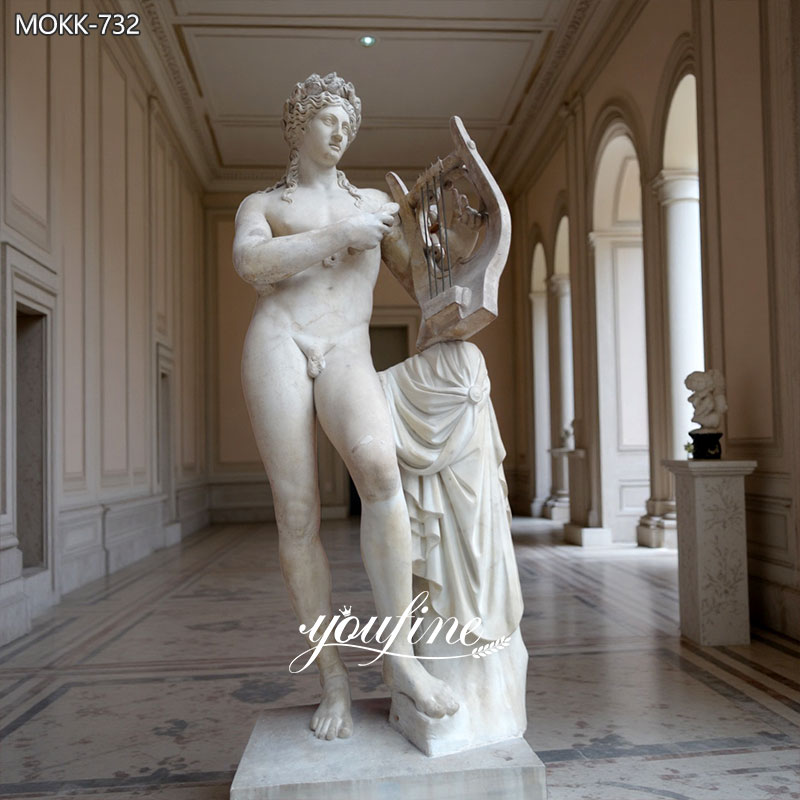 Life Size Greek Apollo with Lyre Statue MOKK-730 Life Size Greek Apollo with Lyre Statue MOKK-730