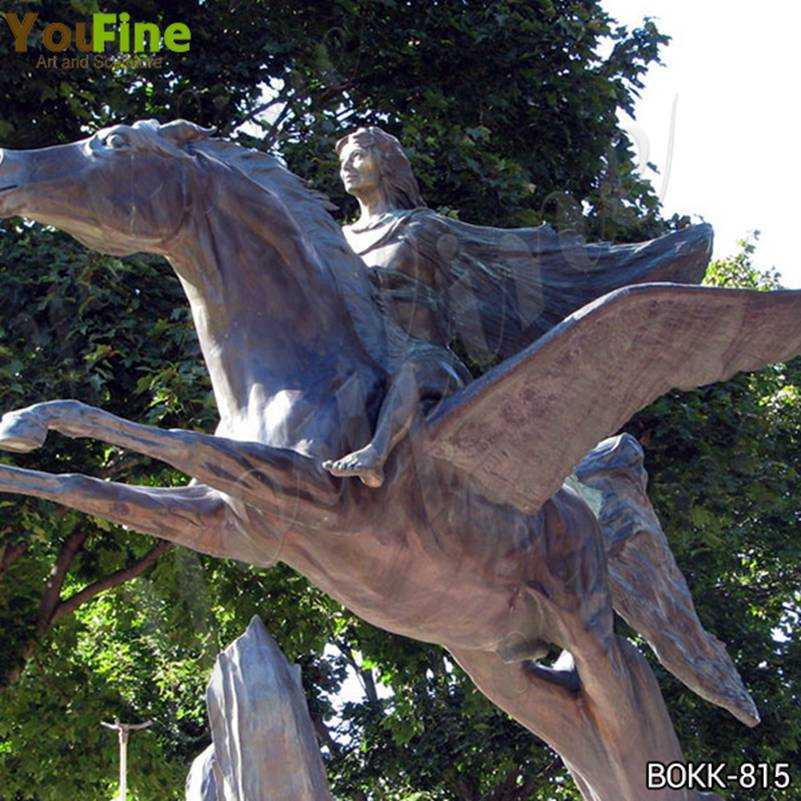 Life Size Pegasus Bronze Garden Statue for Sale