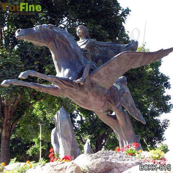 Life Size Pegasus Bronze Garden Statue