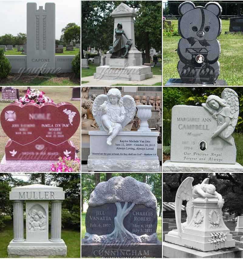 Marble Headstone Monument Design for Sale