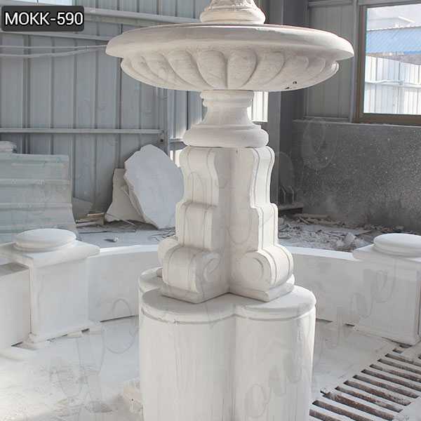 Marble Tiered Outdoor Water Fountain Simple Design Wholesale