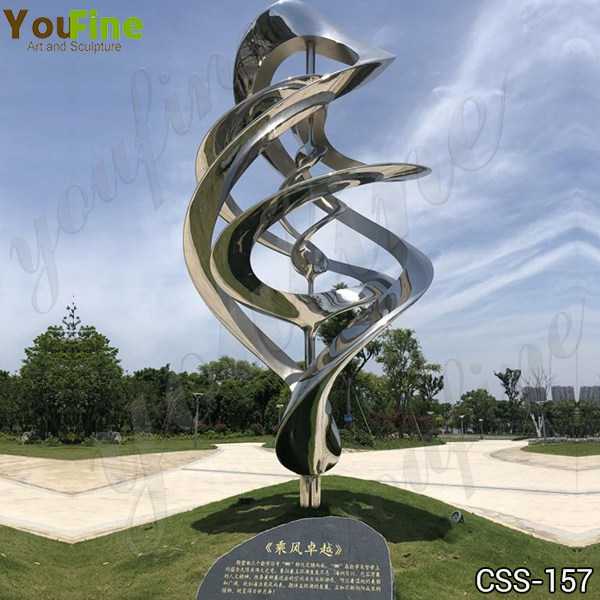 Mirror Polished Abstract Stainless Steel Sculpture Supplier