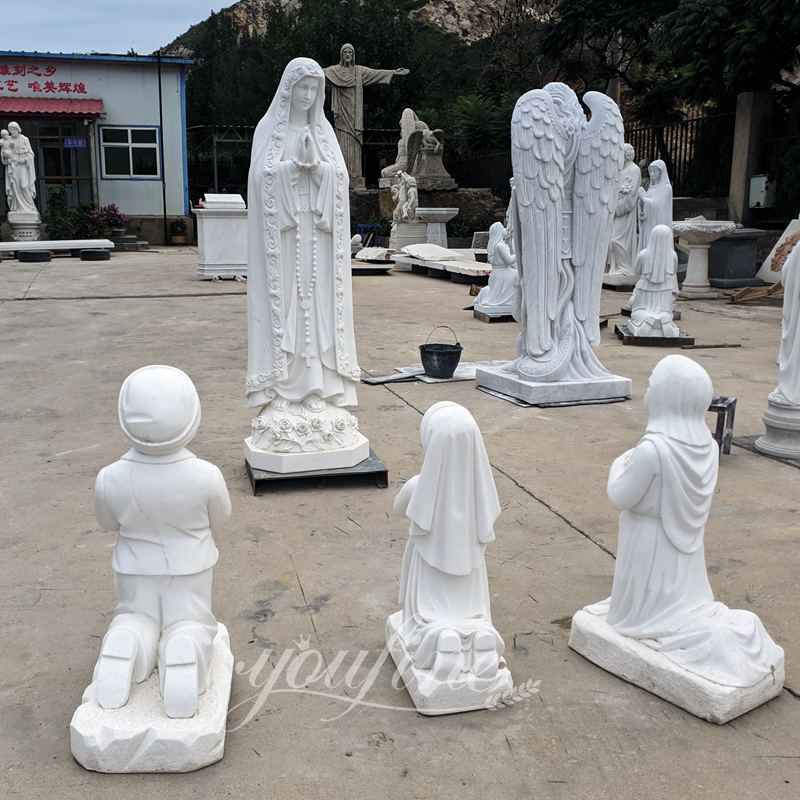 Factory Suppliers Our Lady of Fatima with Three Shepherds Statues for Lawrence from Singapore CHS-271