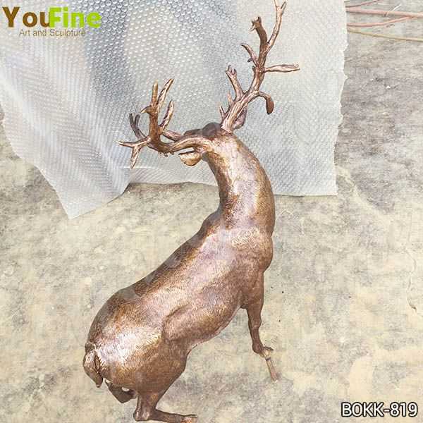 Outdoor Bronze Reindeer Statue for Sale