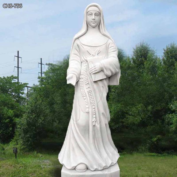 Outdoor Catholic White Marble St Mary MacKillop Statue for Sale CHS-756