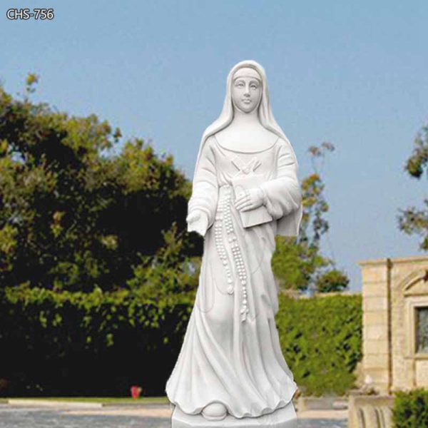 Outdoor Catholic White Marble St Mary MacKillop Statue for Sale CHS-756