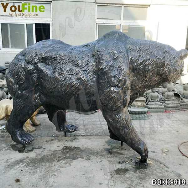 Outdoor Life Size Bronze Grizzly Bear Statue Sale