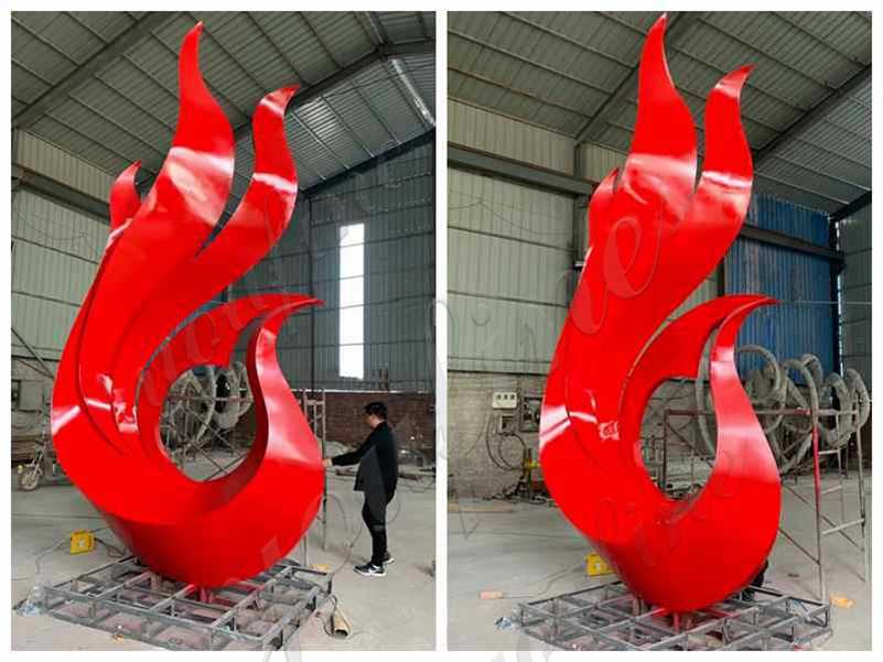 Outdoor Modern Abstract Metal Garden Sculpture