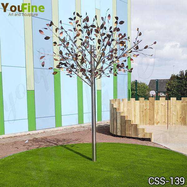 Outdoor Stainless Metal Tree Sculpture for Garden Suppliers