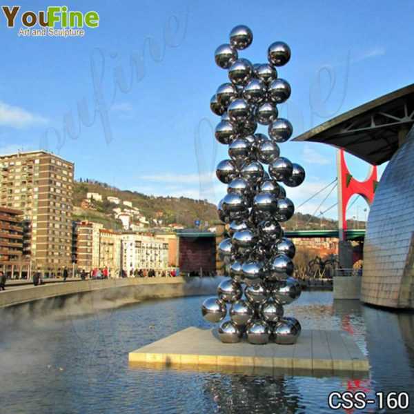 Popular Stainless Steel Ball Sculpture Guggenheim Museum Bilbao Artwork Replica