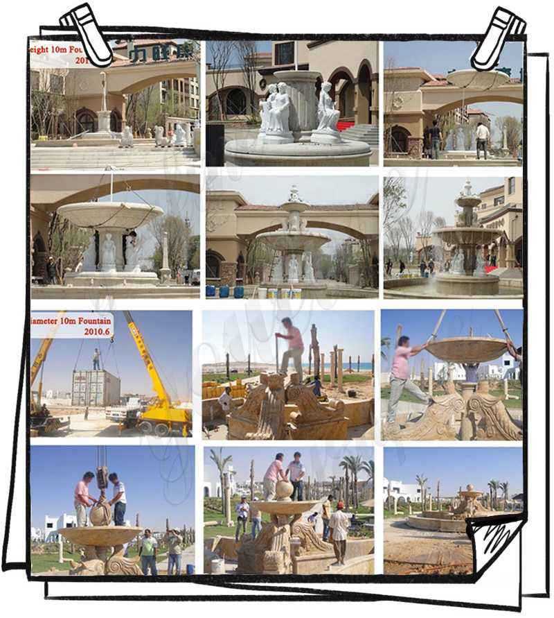 Process of Outdoor Water Fountain for Sale